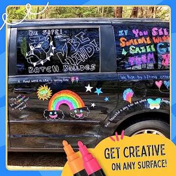 Chalkola Liquid Chalk Markers for Blackboard & Glass (Pack of 16, 6mm Reversible Tip) Washable Chalk Pens for Window, Bistro, Mirror, Car, Wall Calendar, Menu Board | Chalkboard Markers Erasable