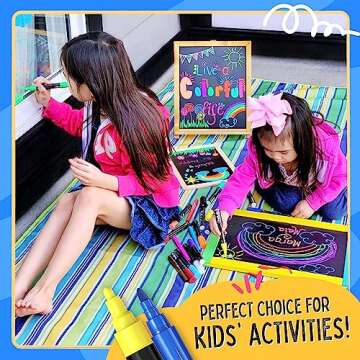 Chalkola Liquid Chalk Markers for Blackboard & Glass (Pack of 16, 6mm Reversible Tip) Washable Chalk Pens for Window, Bistro, Mirror, Car, Wall Calendar, Menu Board | Chalkboard Markers Erasable