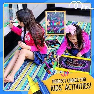 Chalkola Liquid Chalk Markers for Blackboard & Glass (Pack of 16, 6mm Reversible Tip) Washable Chalk Pens for Window, Bistro, Mirror, Car, Wall Calendar, Menu Board | Chalkboard Markers Erasable