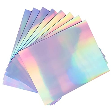 50 Sheets Holographic Sticker Paper – Waterproof & Durable for Inkjet & Laser Printing