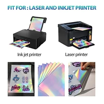Holographic Sticker Paper for Inkjet & Laser Printers