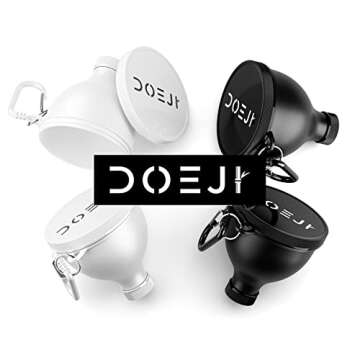 Protein Powder Funnel 4 Pack - to go for Travel, Supplement Funnel for Pre Workout and BCAA's. Water...