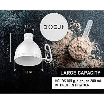 Protein Powder Funnel Set for Travel and Convenience