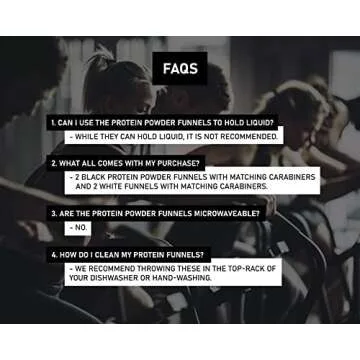 Protein Powder Funnel Set for Travel and Convenience