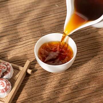 Teavivre Ripened Aged Pu-erh Mini Tuocha Chinese Ripe Puerh Tea (Fermented, Shou, 100g)