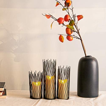 Elegant Metal Iron Candle Holders Set for Home Decor