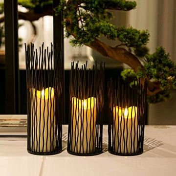 Elegant Metal Iron Candle Holders Set for Home Decor