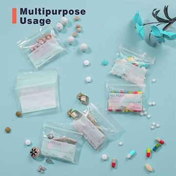 Serfeymi Pill Pouch Bags 120 Count for Travel & Organization