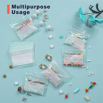 Serfeymi Pill Pouch Bags 120 Count for Travel & Organization