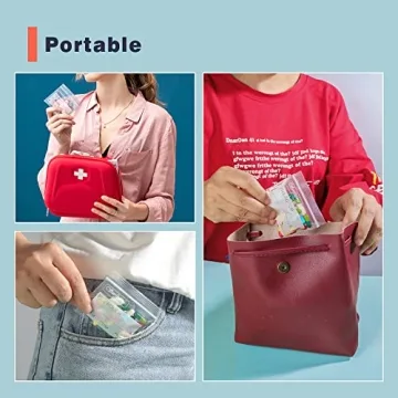 Serfeymi Pill Pouch Bags 120 Count for Travel & Organization