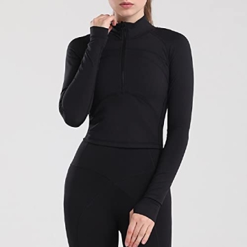 Vickyyds Women's Stylish Cropped Yoga Jacket for Activewear