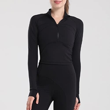 Vickyyds Women's Stylish Cropped Yoga Jacket for Activewear