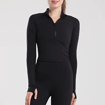 Vickyyds Women's Stylish Cropped Yoga Jacket for Activewear