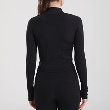 Vickyyds Women's Stylish Cropped Yoga Jacket for Activewear