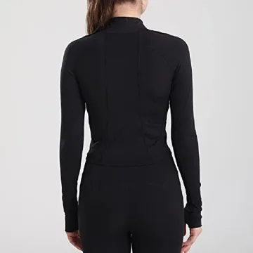 Vickyyds Women's Stylish Cropped Yoga Jacket for Activewear