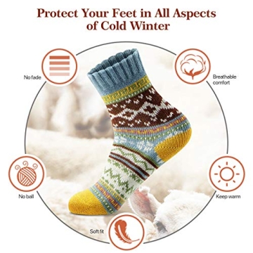 Cozy FYC Women Winter Socks - Warm Wool Gifts