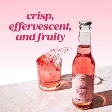 Gruvi Non-Alcoholic Bubbly Rosé - 60 Calories, 0% ABV