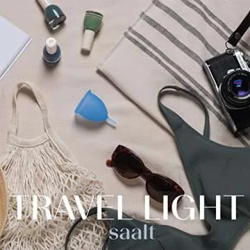 Saalt Menstrual Cup 2-Pack - Premium Design - Most Comfortable Period Cup - #1 Active Cup - Wear for 12 Hours - Soft, Flexible, Reusable Medical-Grade Silicone - Made in USA