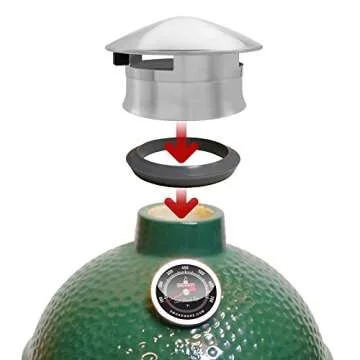 SMOKEWARE - Chimney Cap Adapter fits MiniMax & Small Big Green Egg (R)