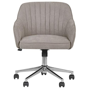 Stylish Rivet Modern Upholstered Swivel Office Chair