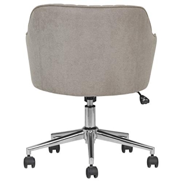 Stylish Rivet Modern Upholstered Swivel Office Chair