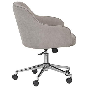 Stylish Rivet Modern Upholstered Swivel Office Chair
