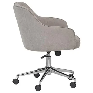 Stylish Rivet Modern Upholstered Swivel Office Chair