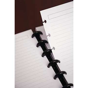 TUL Custom Note-Taking System Discbound Refill Pages, 5.5" x 8.5" Junior Size, Narrow Ruled, 100 Pag...