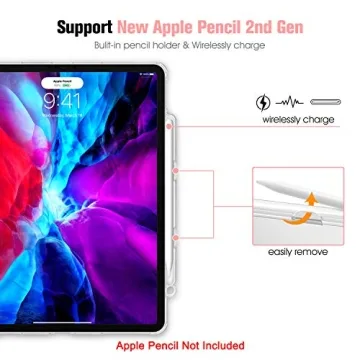 CaseBot SlimShell iPad Pro 12.9'' Case with Pencil Holder