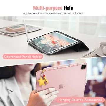 CaseBot SlimShell iPad Pro 12.9'' Case with Pencil Holder