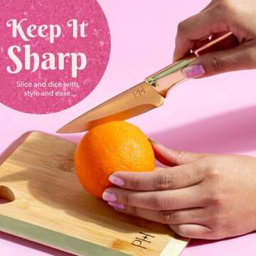 Paris Hilton Glam Stainless Steel Knife Set - 4 Pieces