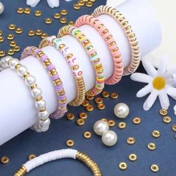 1500 Gold Flat Spacer Beads for DIY Jewelry Making