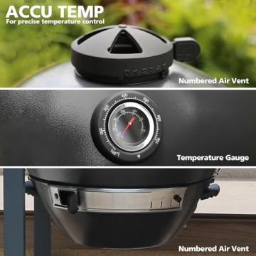 Brand-Man 22in Charcoal Grill with Table Cart