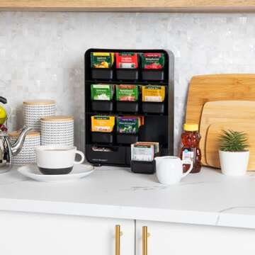 Mind Reader Tea Bag Organizer - 11 Drawers for Perfect Tea Storage