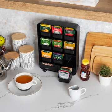 Mind Reader Tea Bag Organizer - Effortless Tea Storage Solution