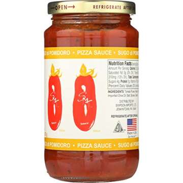 SMT San Merican Tomato Pizza Sauce - Pizza Sauce from Fully Ripened Tomatoes, 14 oz