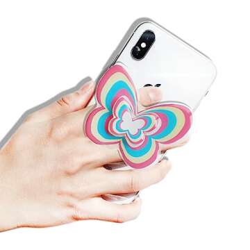 GRIPONG Cute Swappable Expandable and Spinnable Mobile Phone Grip Stand for Phones and Tablets - Acr...