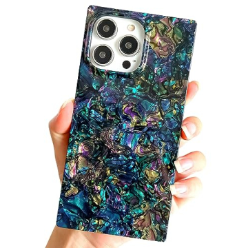 BANAILOA Compatible with iPhone 14 Pro Max Case Rectangle Edge,Colorful Sparkle Case for Women Slim ...