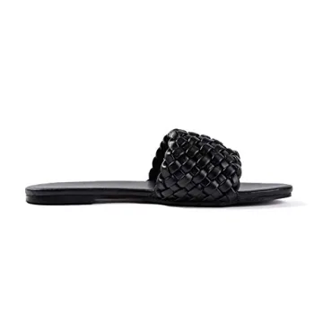 Chic Braided Crossover Flat Sandals for Women