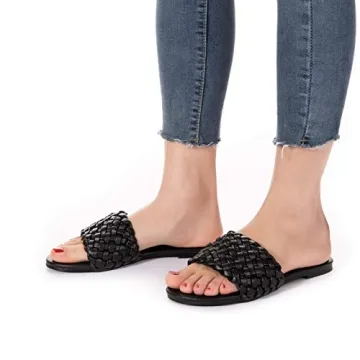 Chic Braided Crossover Flat Sandals for Women