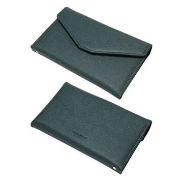 ZOPPEN Mulit-purpose Rfid Blocking Travel Passport Wallet (Ver.4) Trifold Document Organizer Holder, 16 Dark Olives