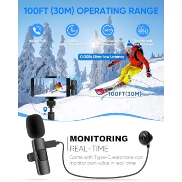 Wireless Lavalier Mic for iPhone & Android - IUMAKEVP