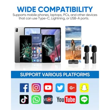 Wireless Lavalier Mic for iPhone & Android - IUMAKEVP