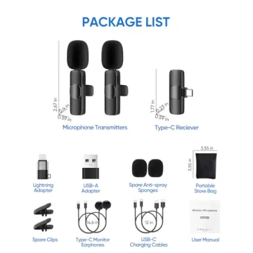 Wireless Lavalier Mic for iPhone & Android - IUMAKEVP