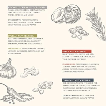 Nut Crumbs - Gluten Free Low Carb Bread Crumb Alternative