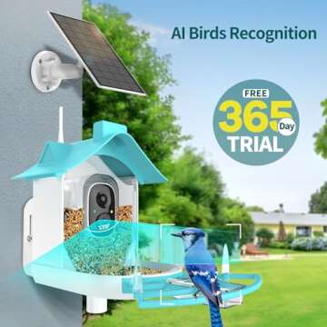 Smart Bird Feeder Camera with AI for Bird Lovers