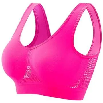 HJYUZP New Upgrade Full Support Seamless Sports Bra
