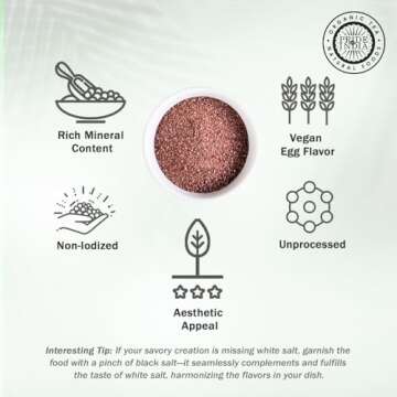 Pride Of India - Himalayan Black Rock Salt - Fine Grind, 2.2 Pound (1 Kg) - Kala Namak - Contains 84+ Minerals - Perfect for Cooking, Tofu Scrambles, Table, Kitchen, Restaurant, & Bathing Use