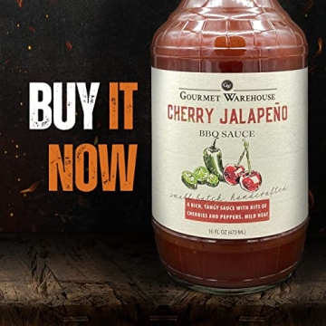 Gourmet Cherry Jalapeno BBQ Sauce - 16oz Pack of 2