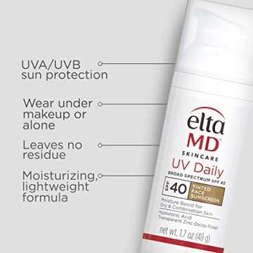 EltaMD UV Daily Tinted SPF 40 Face Sunscreen Moisturizer - 1.7 oz